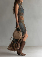 Nelka | Vestido Maxi Asimétrico de Un Hombro