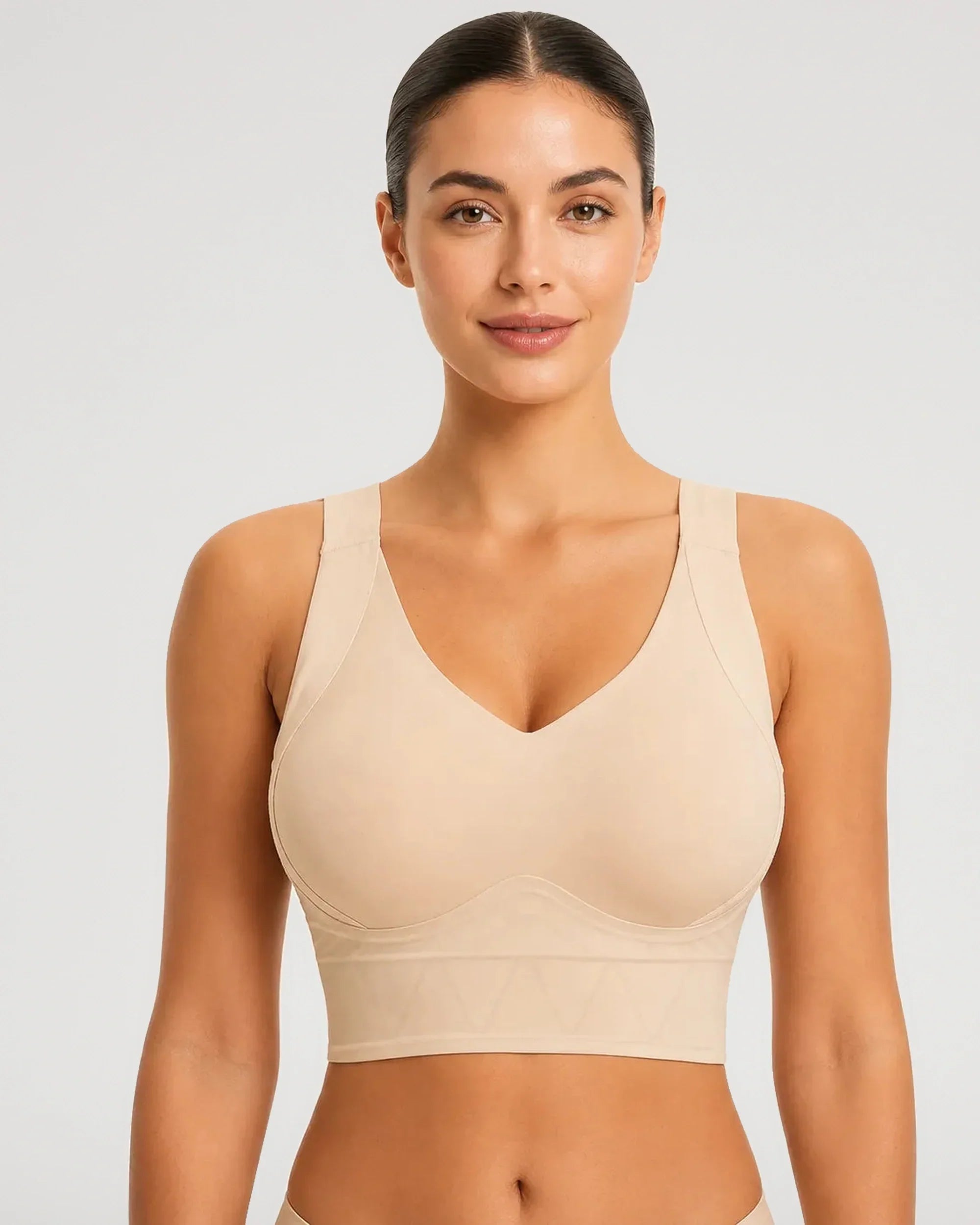 Sujetador Talla Grande de Cobertura Completa Push-Up Sin Aros