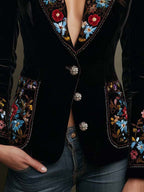 Apolline | Blazer Bordado Floral Multicolor