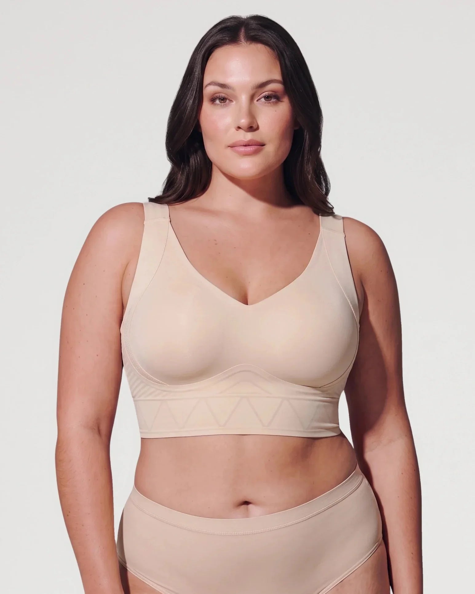 Sujetador Talla Grande de Cobertura Completa Push-Up Sin Aros