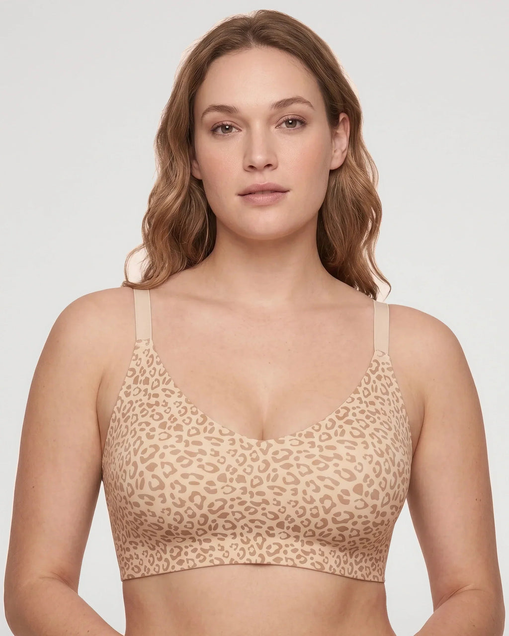 Bralette de Encaje con Escote V y Espalda Nadadora