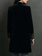 Léontine | Blazer Entallado Estampado Barroco Negro