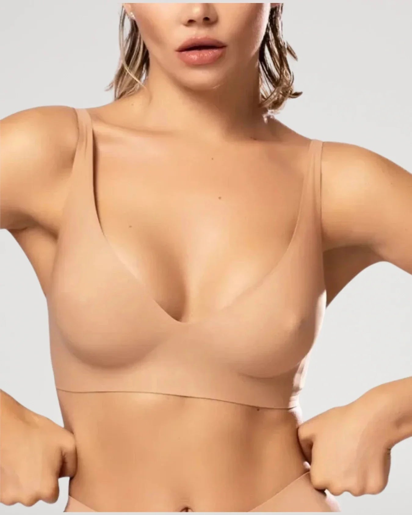 Sujetador Push-Up Sin Aros Efecto Gel con Contorno Natural