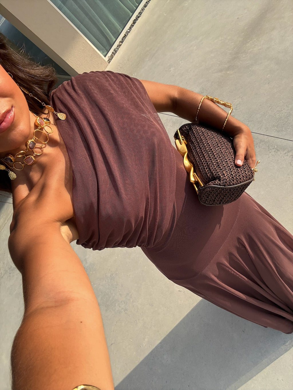 Toledo Dress in Brown