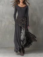Martina | Vestido Maxi con Estampado Animal