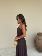 Toledo Dress in Brown