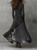 Martina | Vestido Maxi con Estampado Animal
