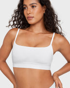 Bralette Sin Costuras Sin Relleno con Escote Redondo