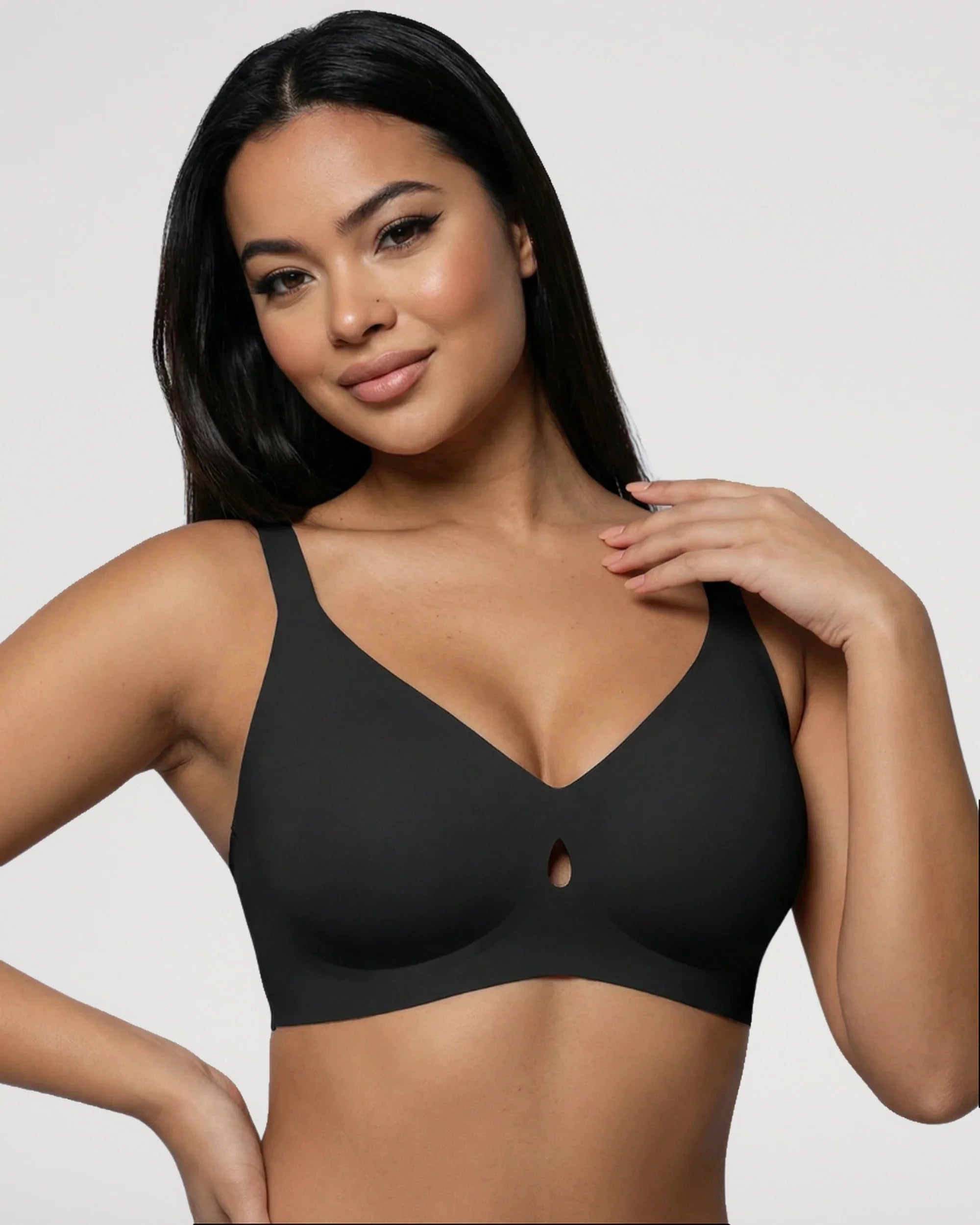 Sujetador Push-Up Escotado Sin Aros Efecto Gel