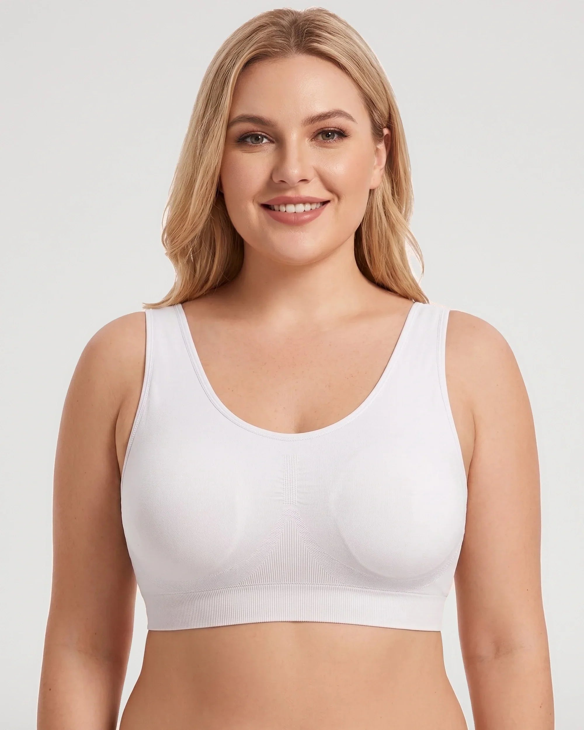 Sujetador Push-Up Sin Aros de Cobertura Completa con Espalda U