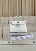 Kels Mini Hand Bag - White Croc