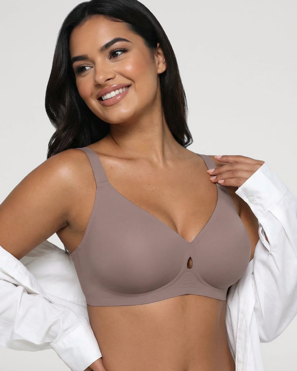Sujetador Push-Up Escotado Sin Aros Efecto Gel