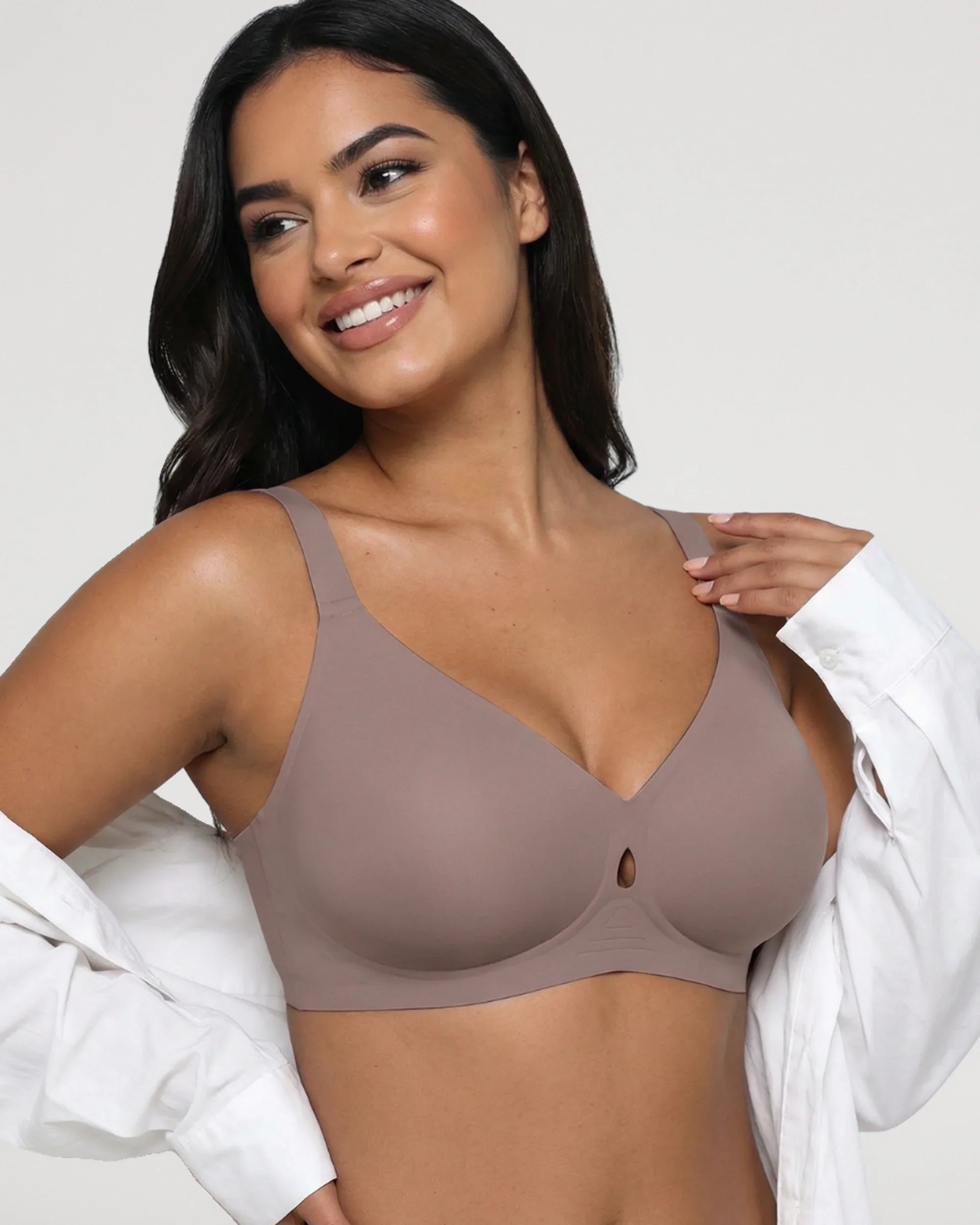 Sujetador Push-Up Escotado Sin Aros Efecto Gel