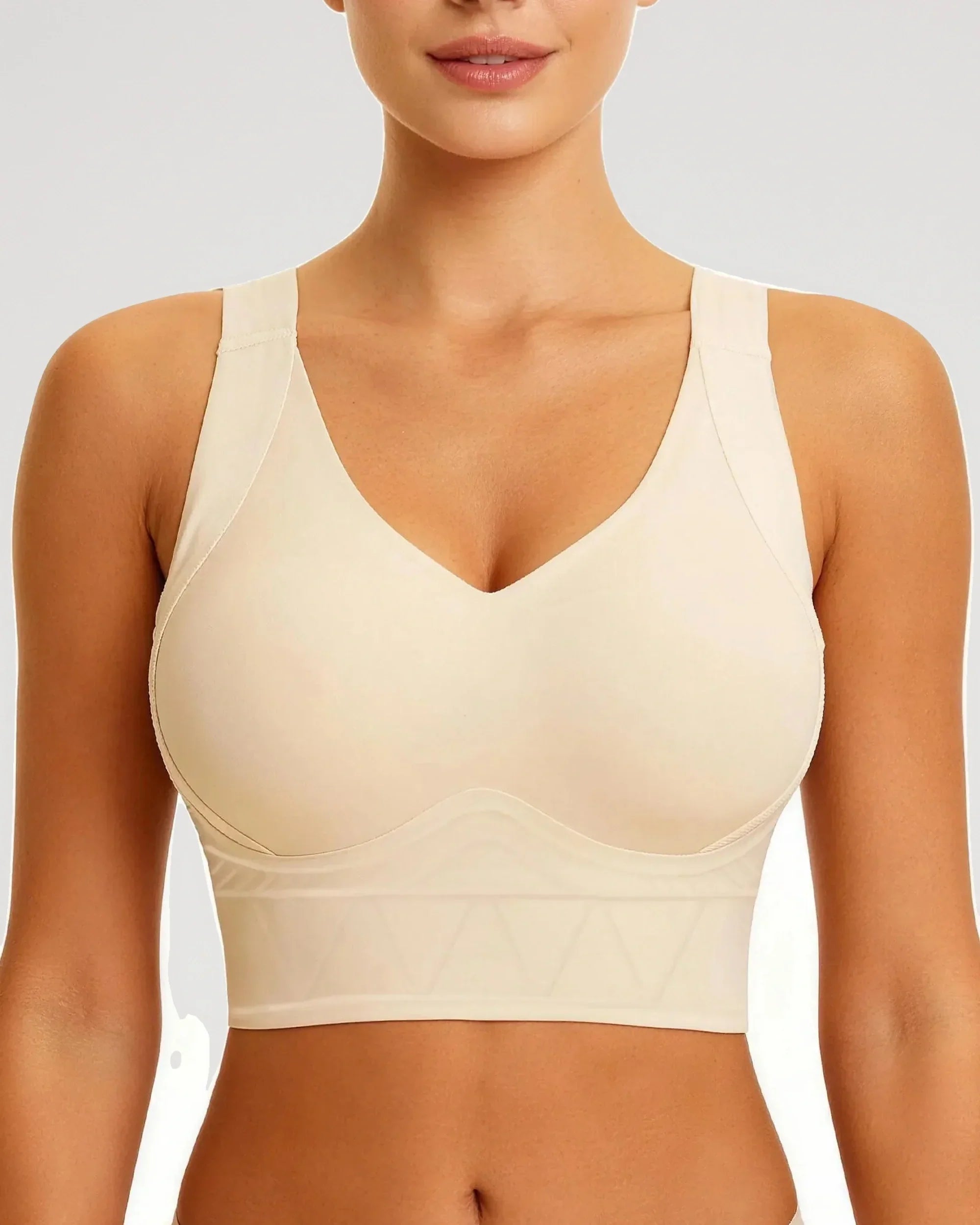 Sujetador Talla Grande de Cobertura Completa Push-Up Sin Aros