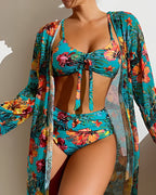 BIKINI FLORA TROPICAL 3 PIEZAS