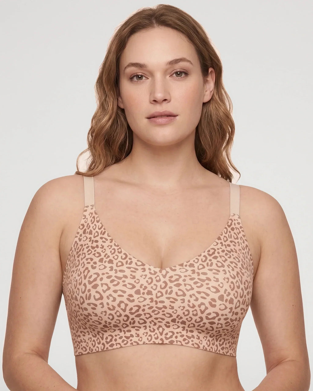 Bralette de Encaje con Escote V y Espalda Nadadora