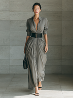 Zéphyrine | Vestido Largo Plisado