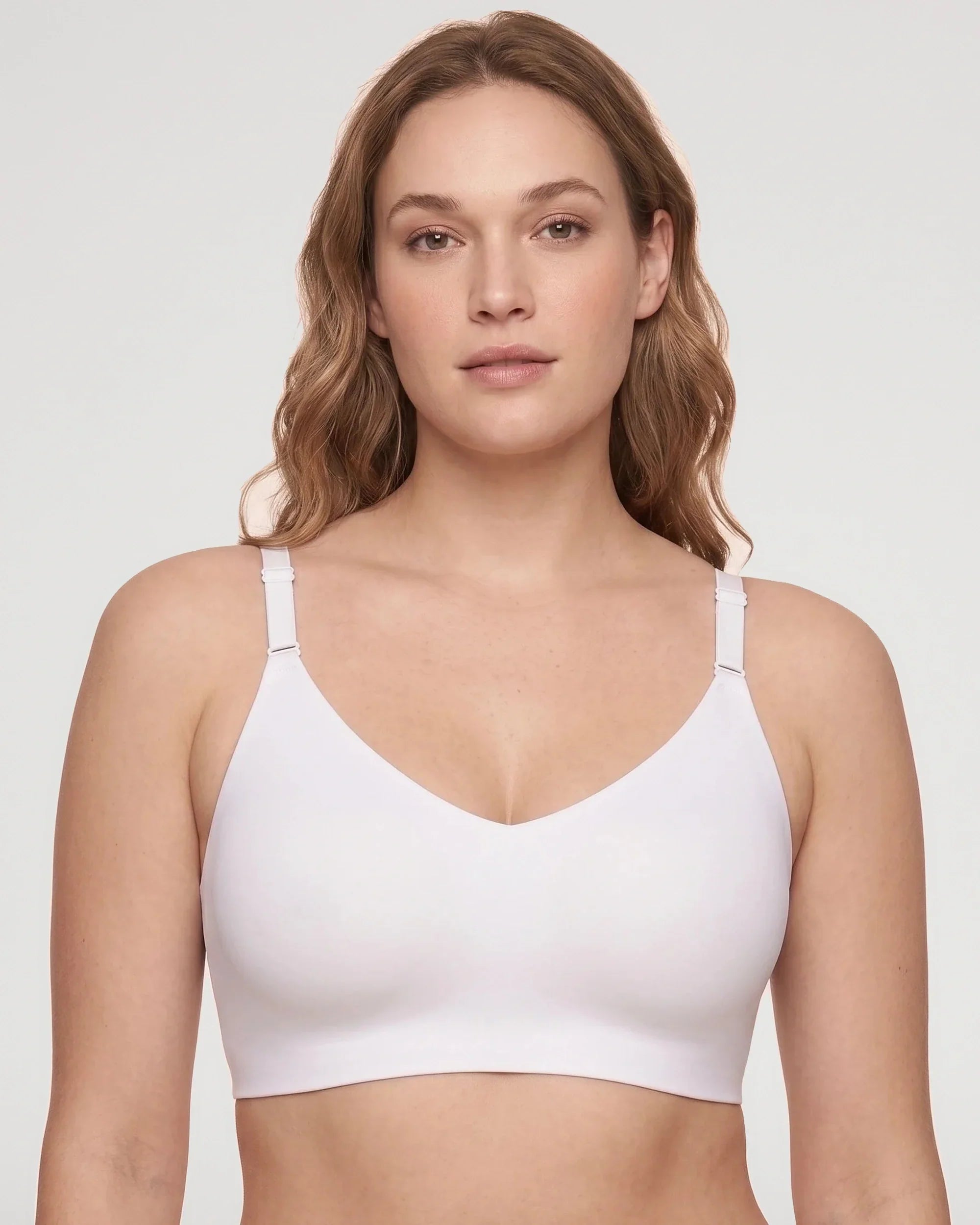 Bralette de Encaje con Escote V y Espalda Nadadora