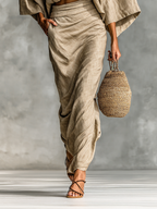 Paule | Conjunto de Blusa y Falda Larga