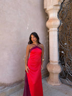 Vestido Oasis en rojo