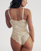 Body de Encaje Transpirable con Escote V