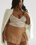 Body de Encaje Transpirable con Escote V
