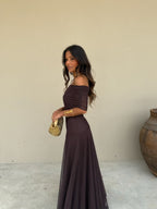 Toledo Dress in Brown