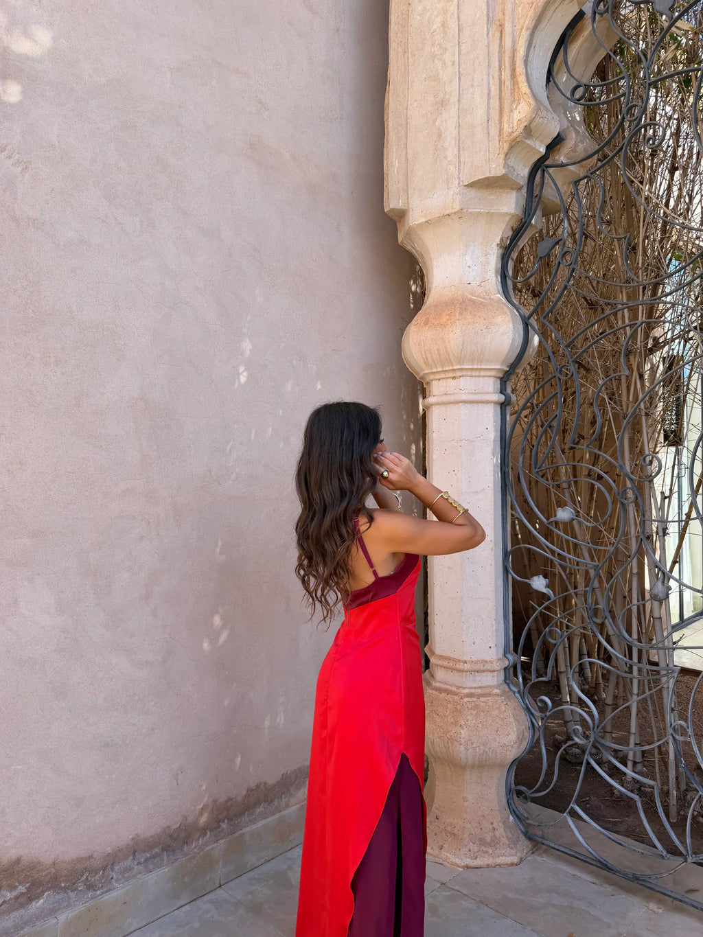 Vestido Oasis en rojo