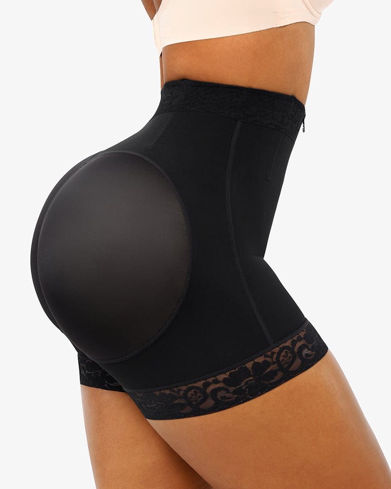 Short Moldeador de Encaje con Varillas y Control Abdominal