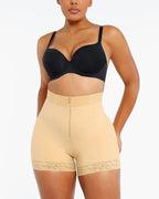 Short Moldeador de Encaje con Varillas y Control Abdominal