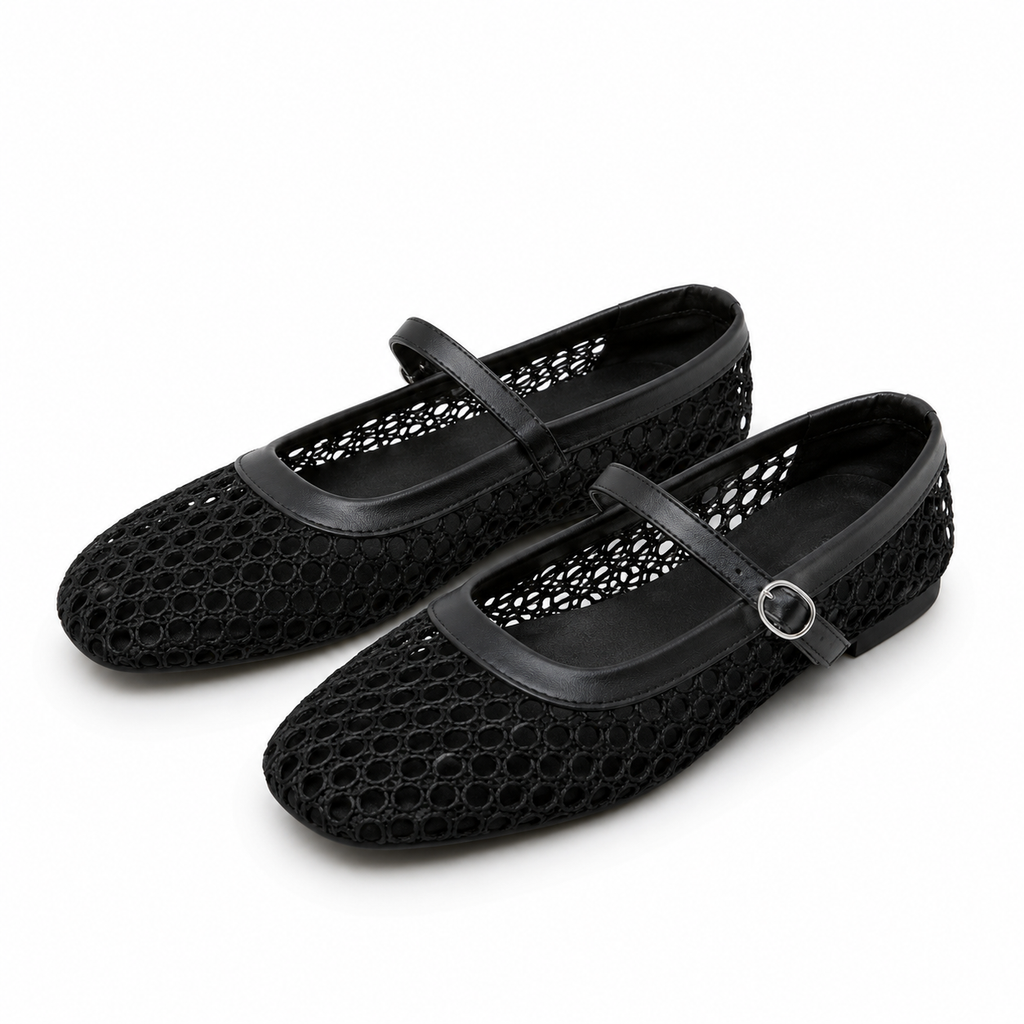 VALCENZA™ | Mules de Malla Transpirable con Hebilla