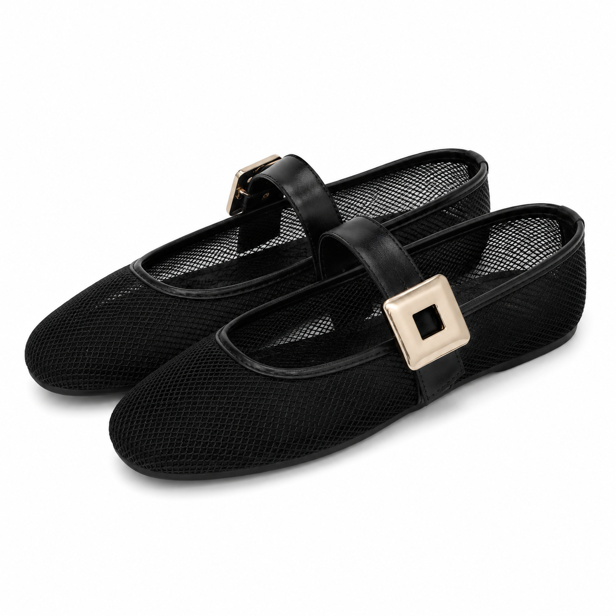 BELCOUR™ | Bailarinas de Malla Transpirables con Hebilla Metálica para Mujer