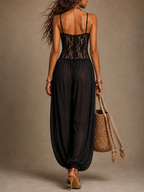 Yeisa | Mono Halter con Encaje Fluido