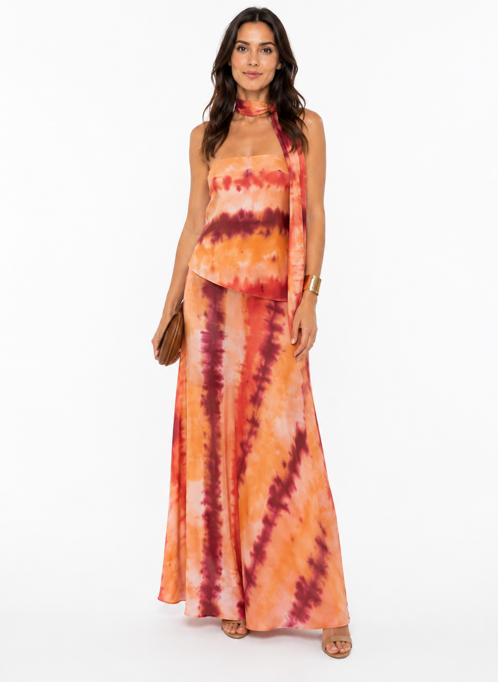 Vestido Largo Bandeau