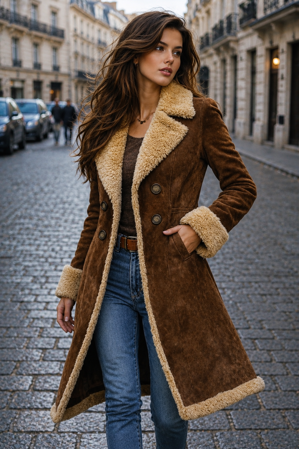 Edda™ | Abrigo largo de estilo vintage