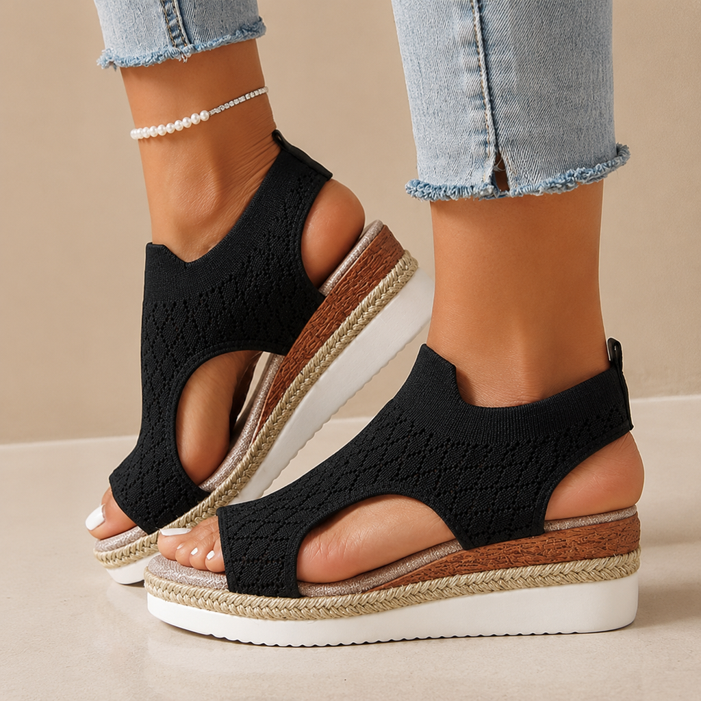 Sandali con plateau traspiranti - Addio ai piedi doloranti