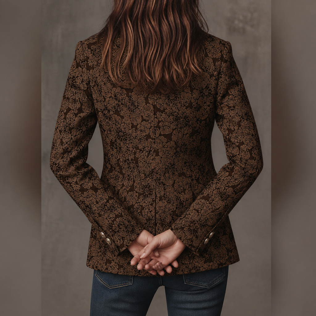 Estelle | Blazer Jacquard Cashmere Entallado
