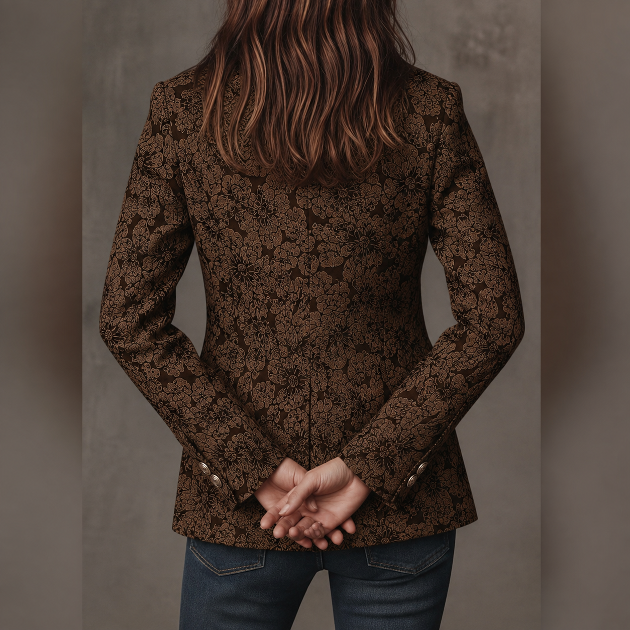 Estelle | Blazer Jacquard Cashmere Entallado
