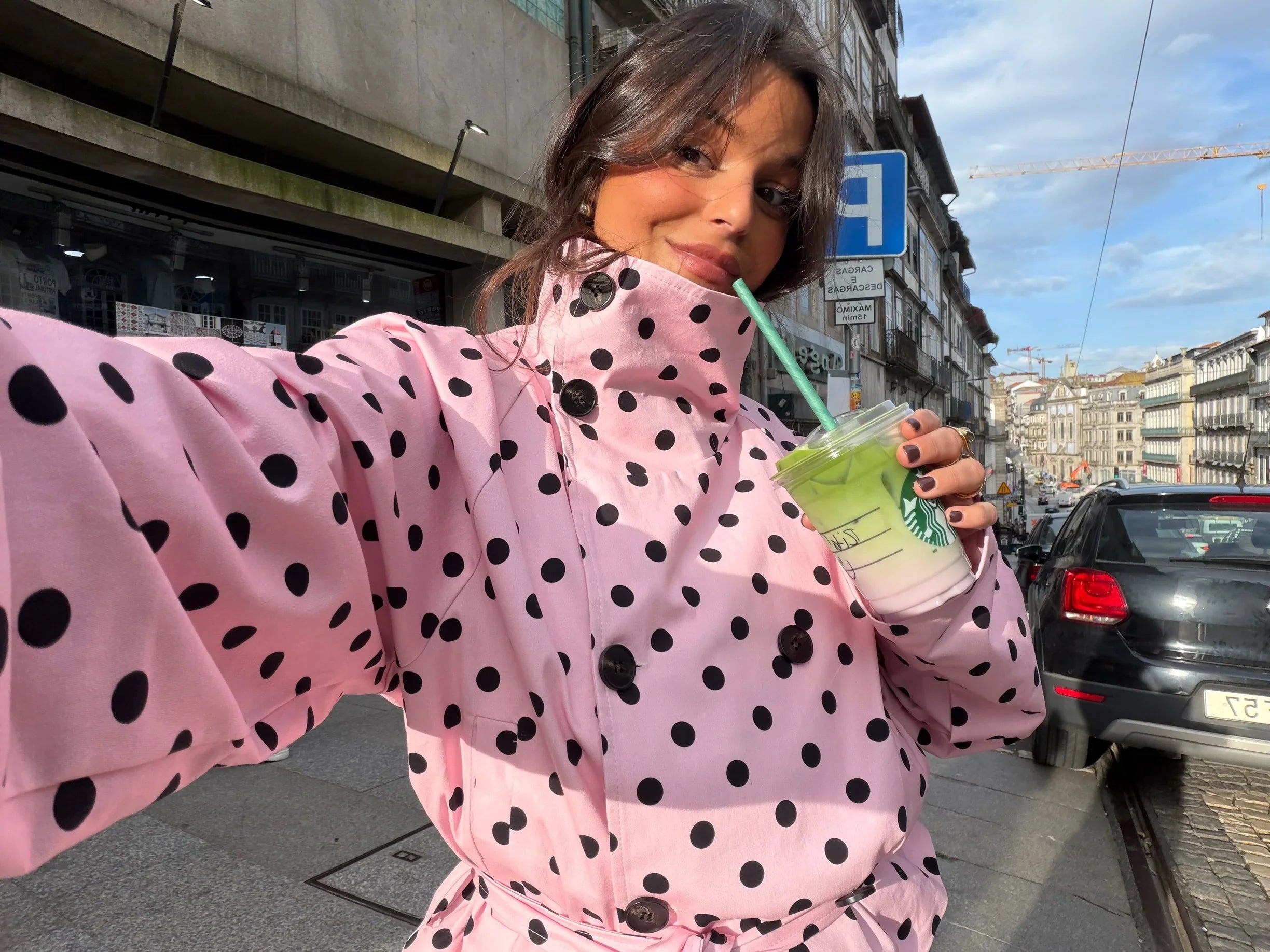 Trench Valentina Rosa de Lunares™