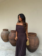 Toledo Dress in Brown