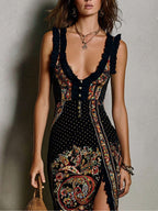 Zosia | Vestido Boho con Abertura Alta