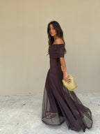 Toledo Dress in Brown