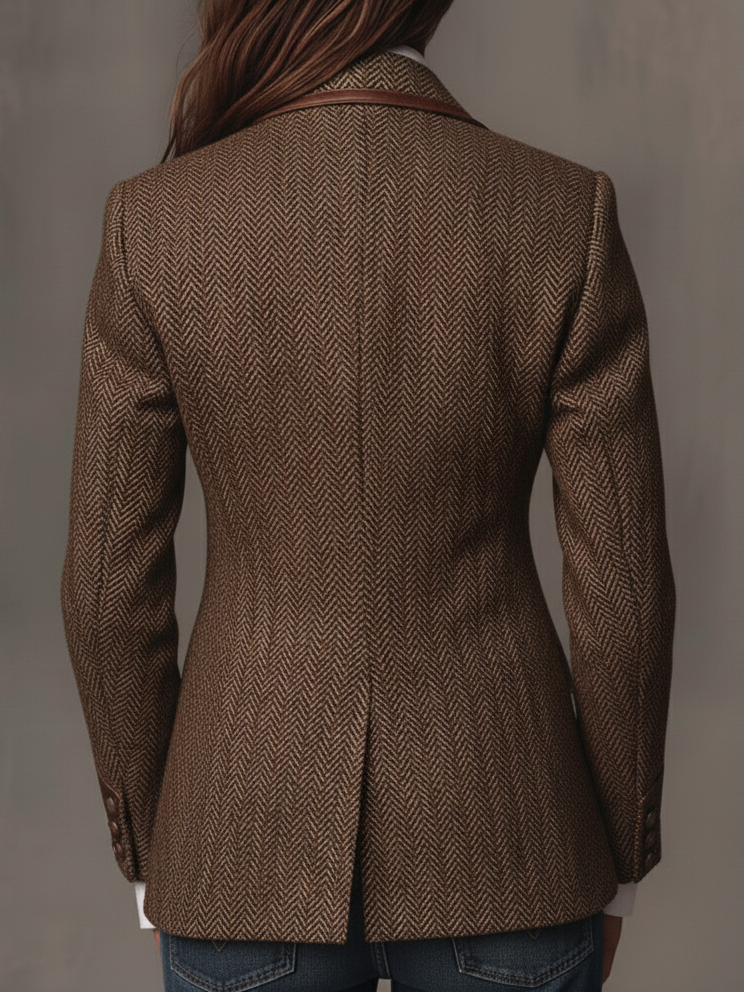 Gisèle | Blazer con Paneles Estampado Espiga
