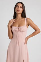 Aurora - Vestido Corset con Espalda de Cordones