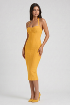 Cleopatra - Vestido Bandage Vara de Oro - Vara de oro