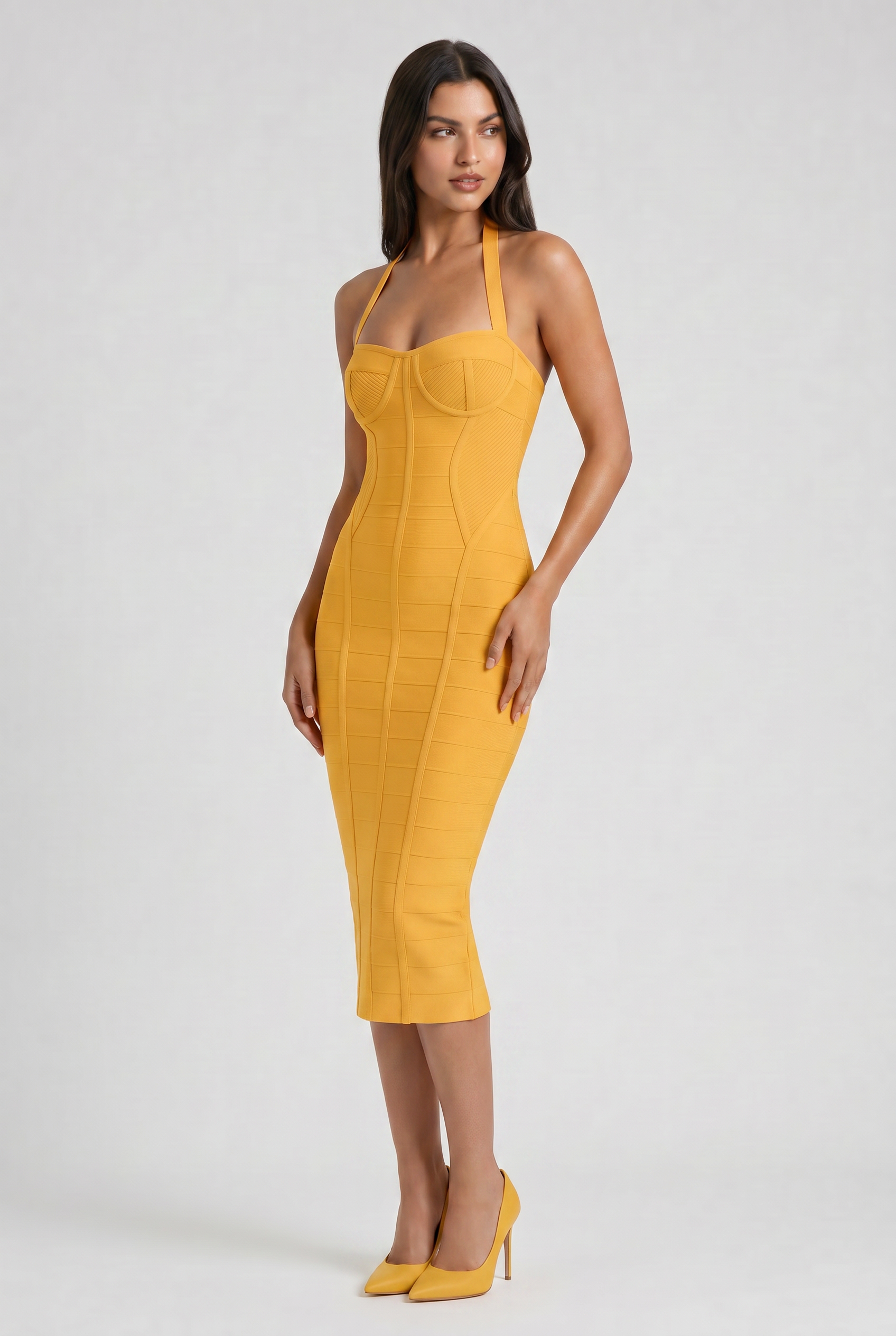 Cleopatra - Vestido Bandage Vara de Oro - Vara de oro