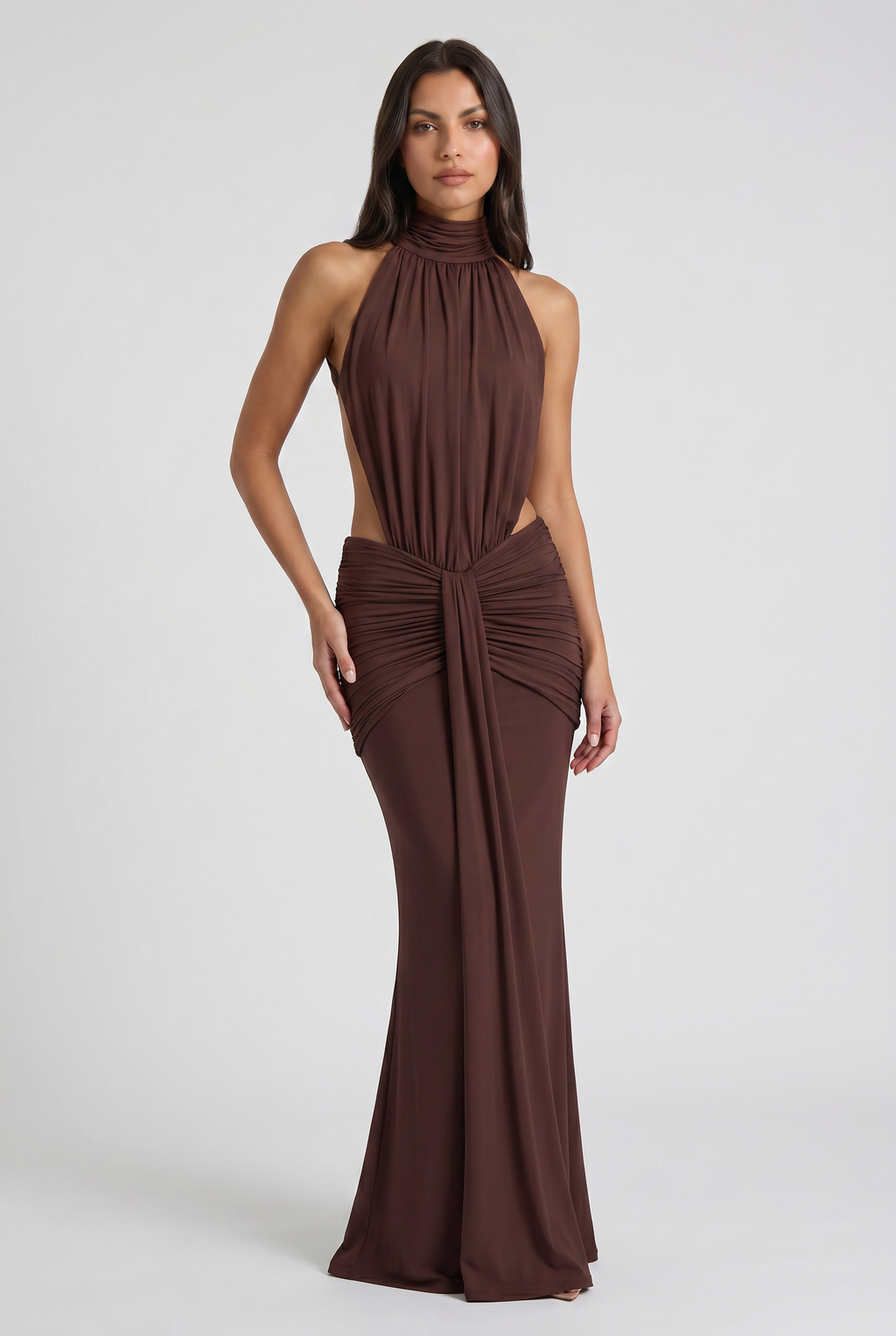 Kayo - Vestido Halter Drapeado
