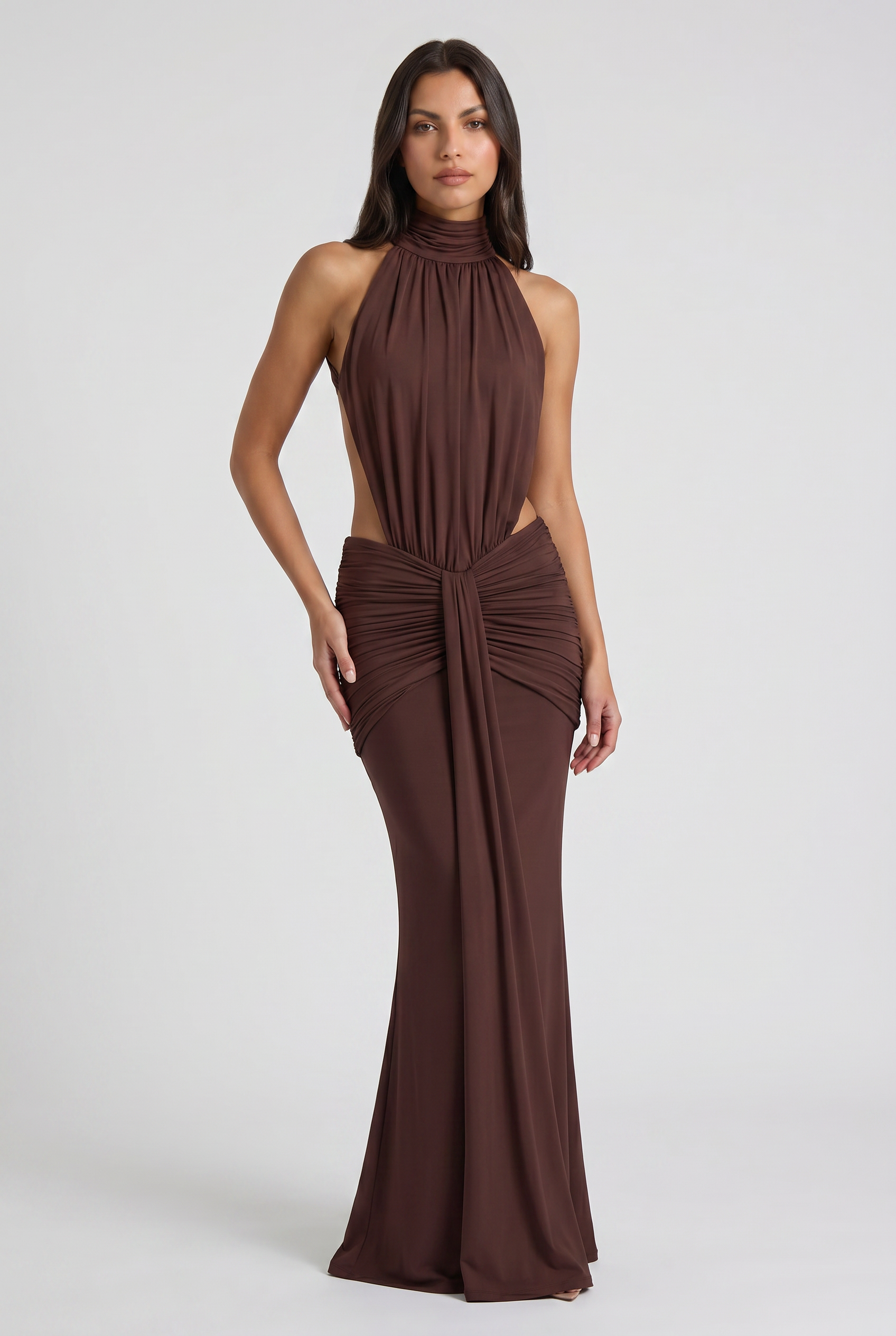 Kayo - Vestido Halter Drapeado