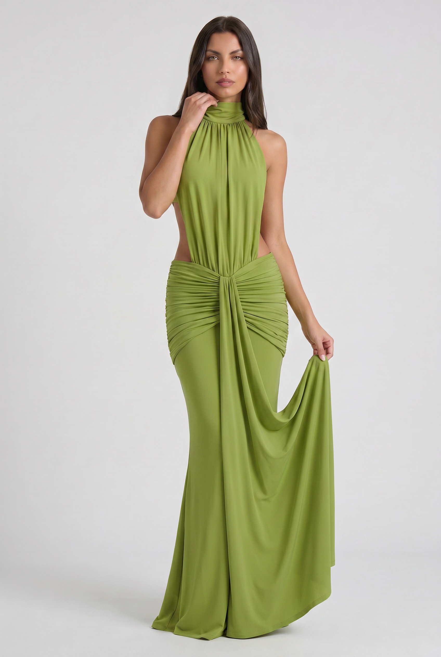 Kayo - Vestido Halter Drapeado
