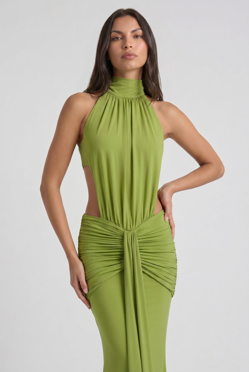 Kayo - Vestido Halter Drapeado